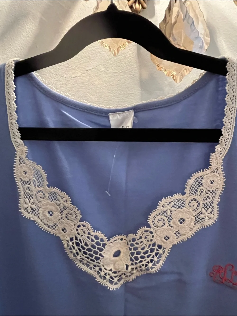 Ralph Lauren blue Nightgown New Not Used 100 % Cotton Short Sleeve . - Picture 4 of 9